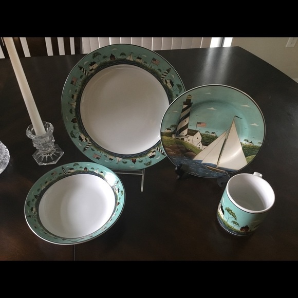 Coastal BREEZE 1998 WARREN KIMBLE DINNER SET - Picture 4 of 11